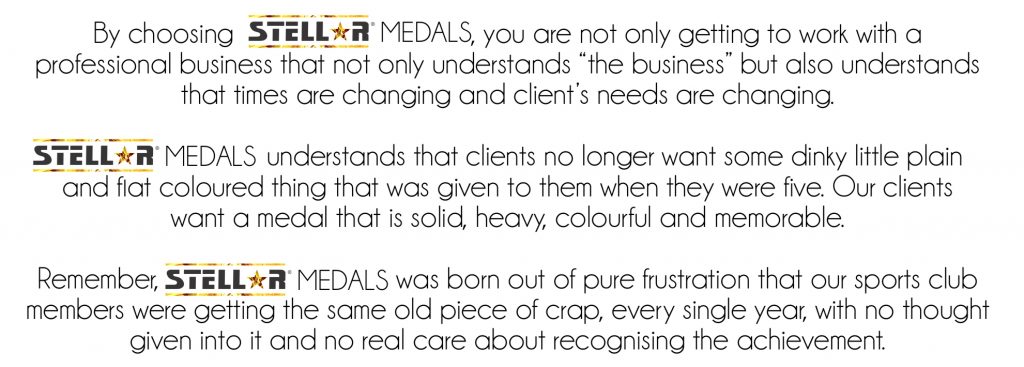 Stellar Medals Custom Medals Created to your Artwork Specifications