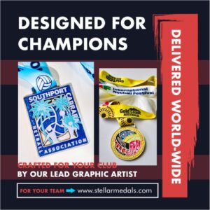 Stellar Medals crafted for sports clubs and associations, delivered worldwide.
